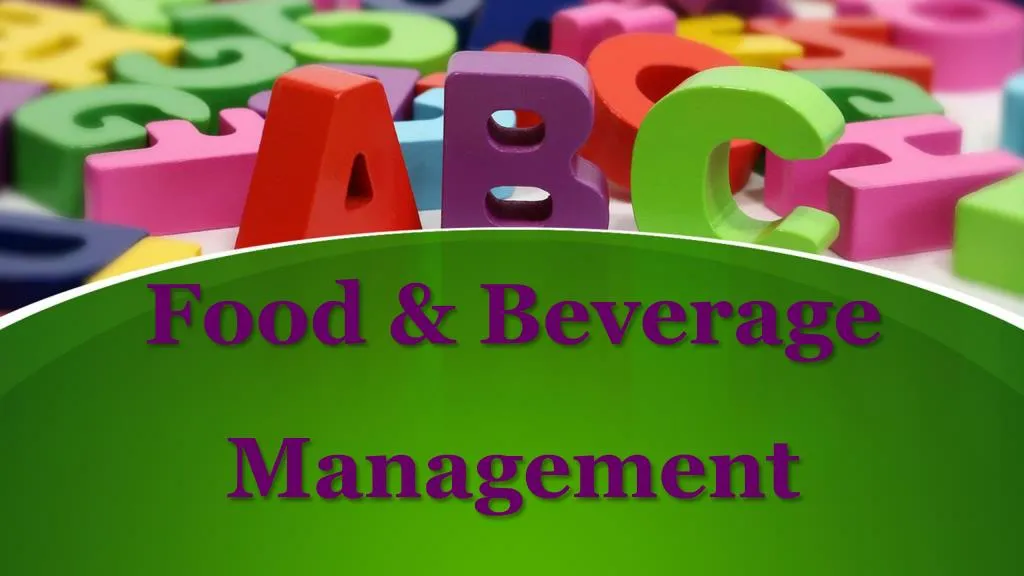 food beverage management