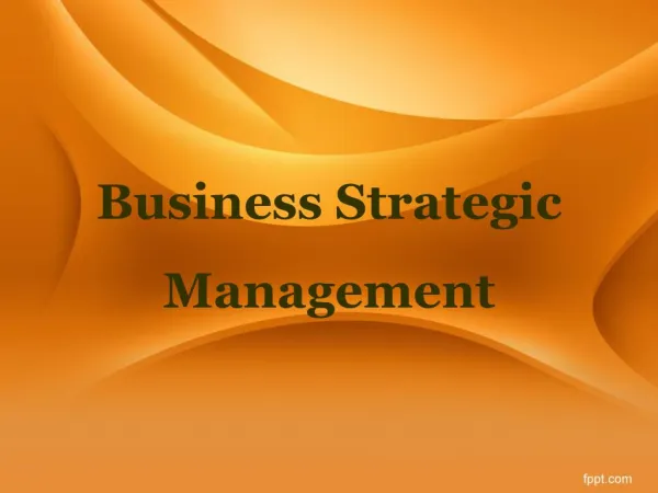 business strategic management