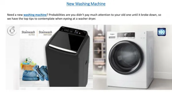 Top 10 Tips For People Who Wish To Buy A Washing Machine