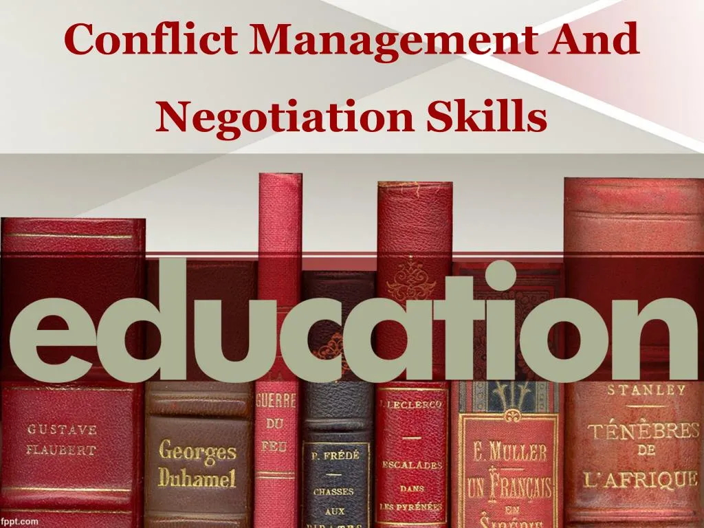 conflict management and negotiation skills