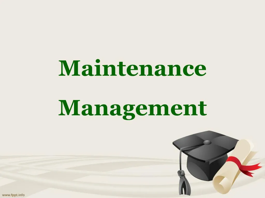 maintenance management