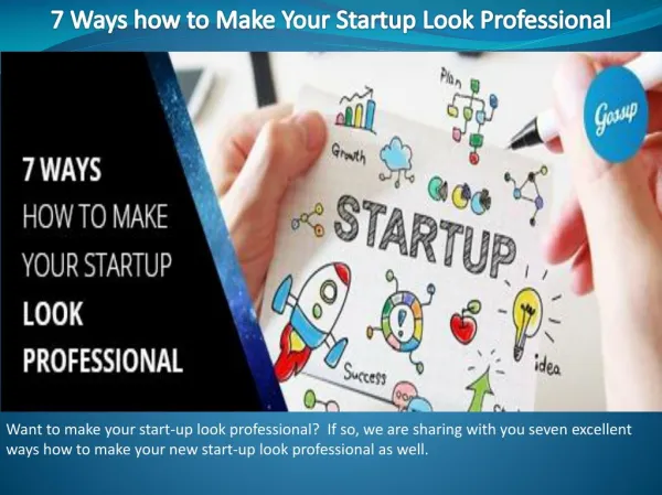 7 Ways how to Make Your Startup Look Professional
