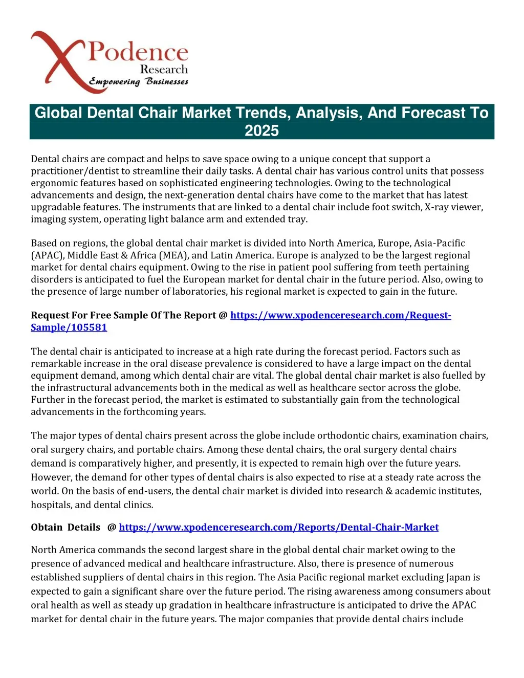 global dental chair market trends analysis