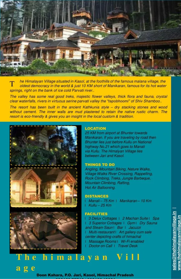 Best Luxury Resorts in Manali - Resorts in Kullu Manali