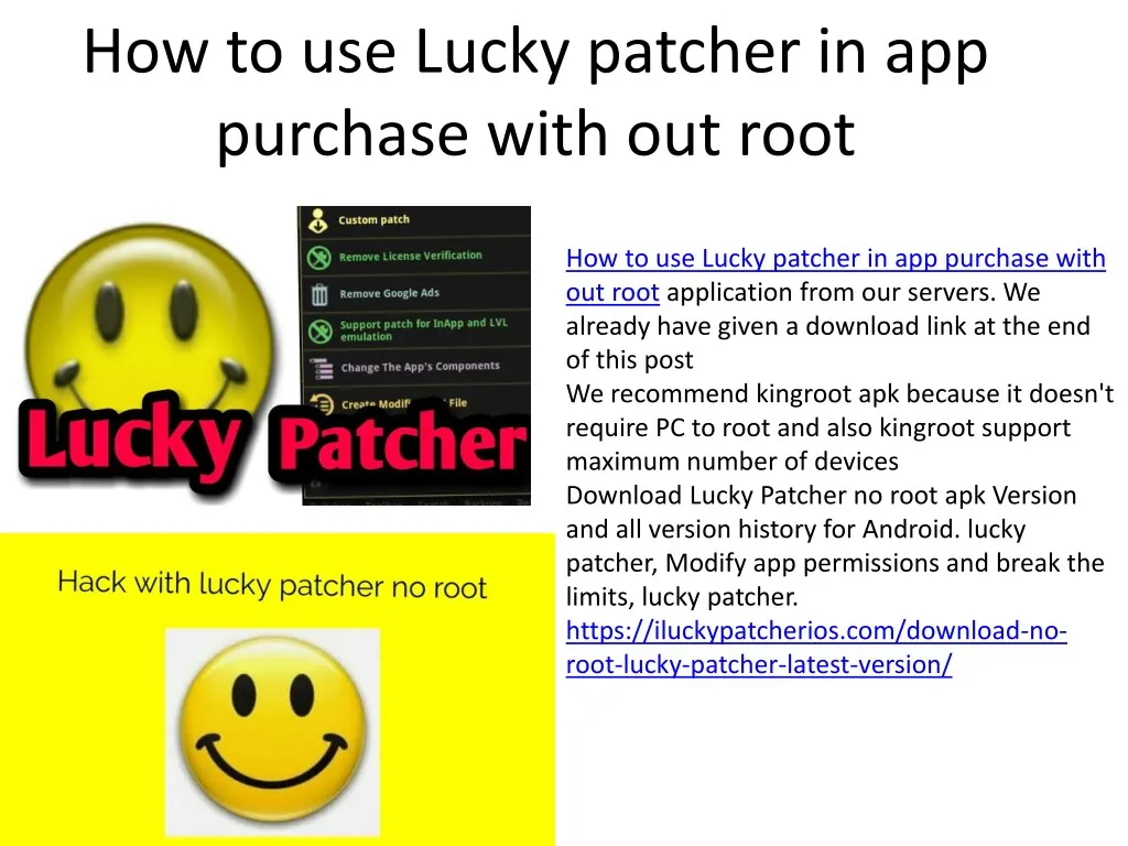 how to use lucky patcher in app purchase with