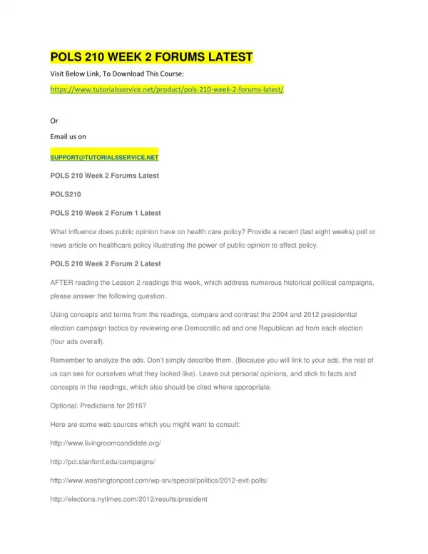 pols 210 week 2 forums latest