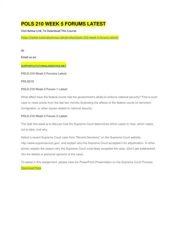 pols 210 week 5 forums latest