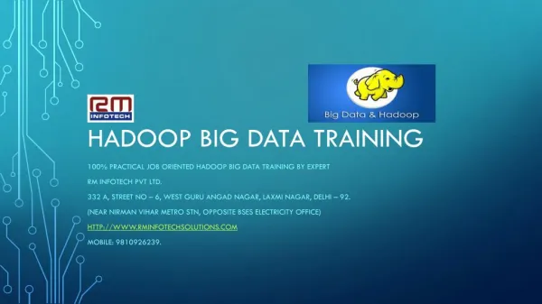 Hadoop Big data Training in Laxmi Nagar Delhi Ncr