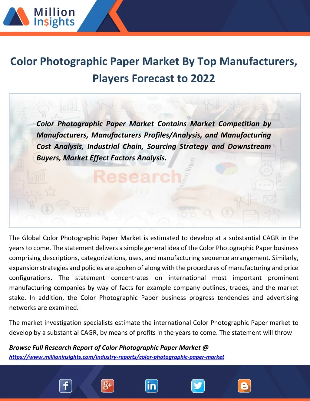 color photographic paper market