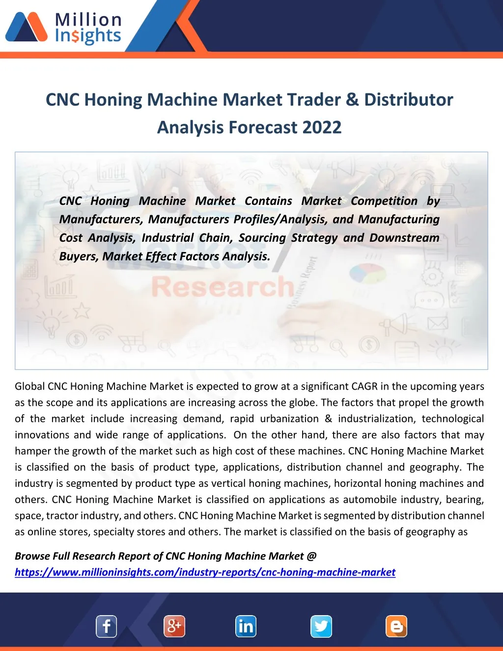 cnc honing machine market trader distributor