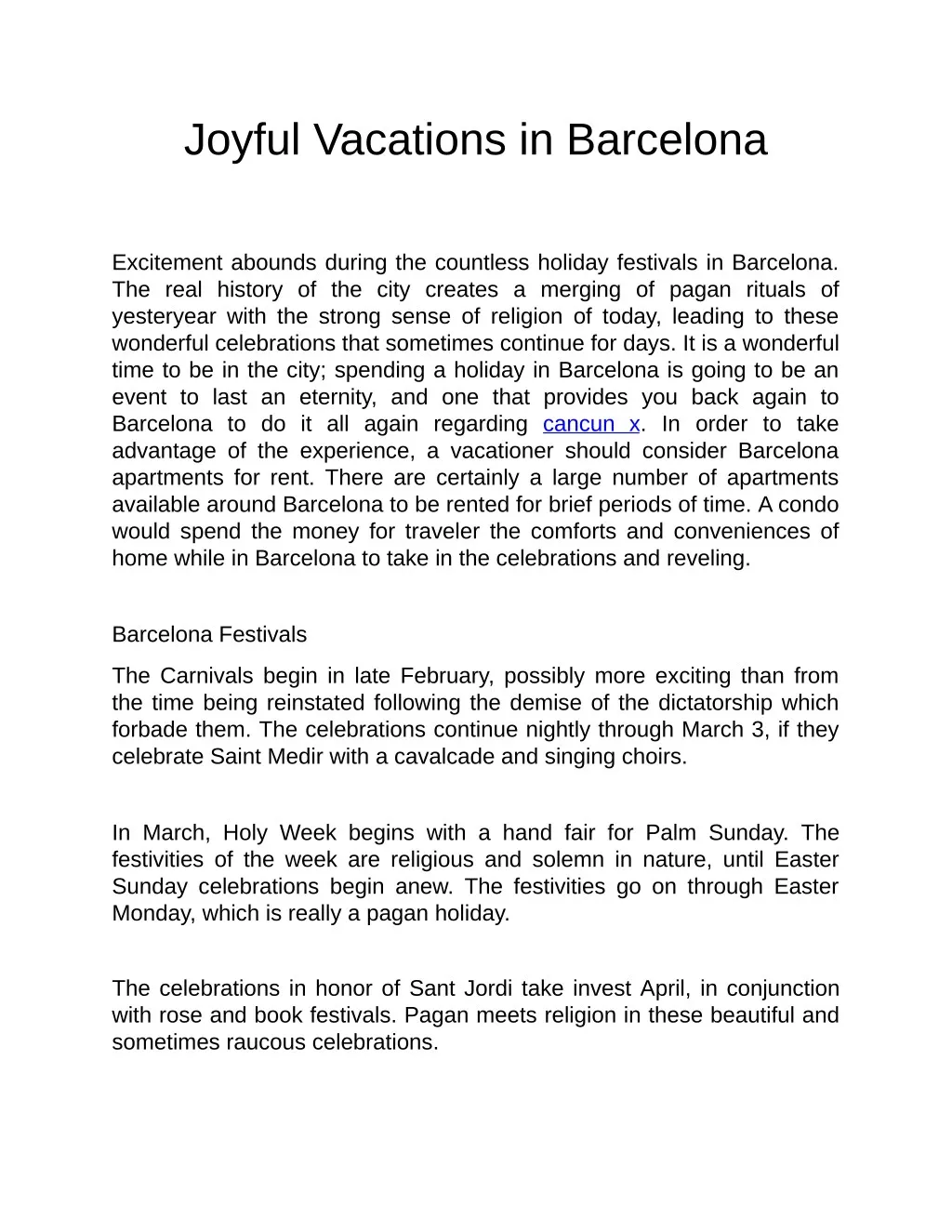 joyful vacations in barcelona