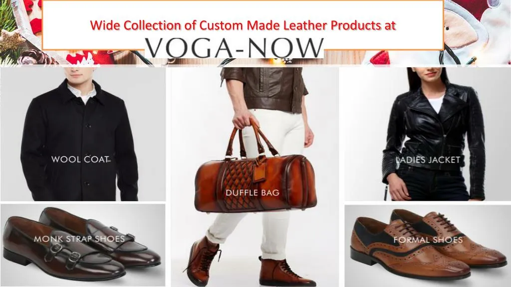 wide collection of custom made leather products at