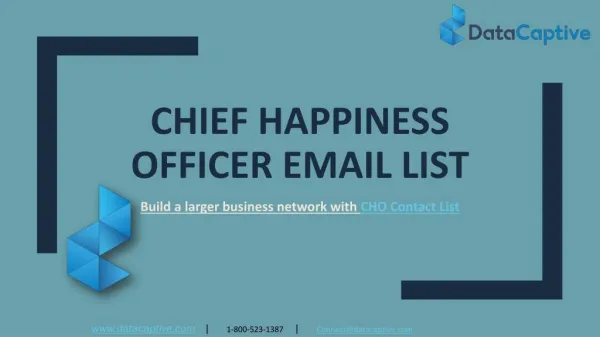Chief Happiness Officer Email List