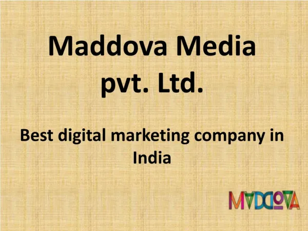 Maddova - Best Digital Marketing Company Noida, India