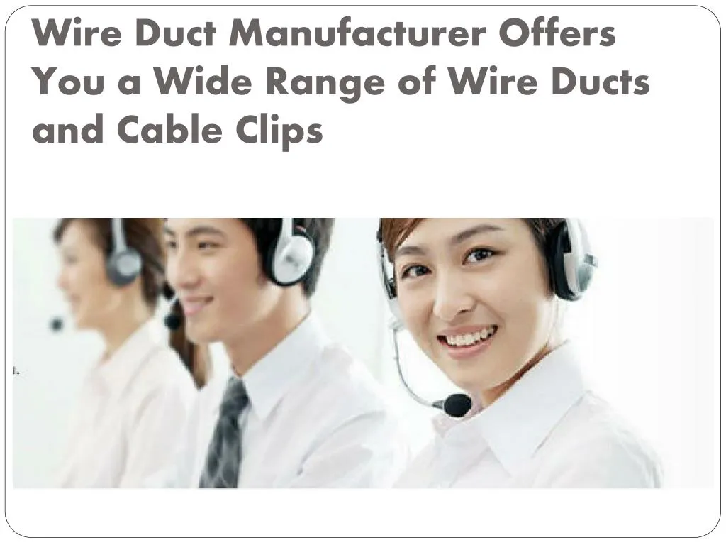 wire duct manufacturer offers you a wide range of wire ducts and cable clips