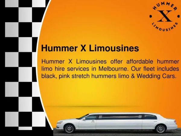 Luxurious Limousine Hire Melbourne at Hummer X Limousines