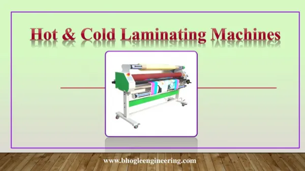 Difference Between Hot & Cold Laminating Machines