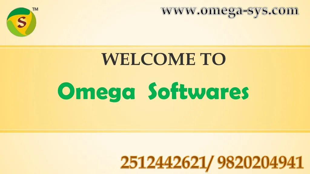 welcome to omega softwares