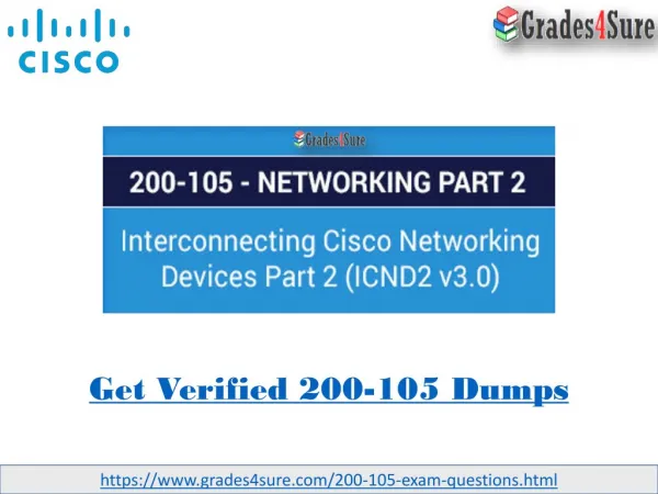 200-105 Test Questions: Interconnecting Cisco Networking Devices Part 2 (ICND2 v3.0)