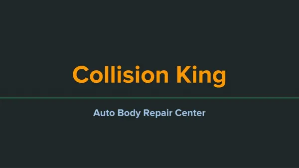 Services from Best Collision Repair Center TX