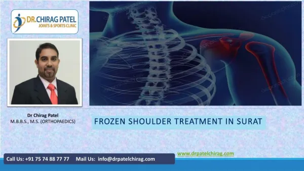 Frozen Shoulder Treatment in Surat by Dr Chirag Patel