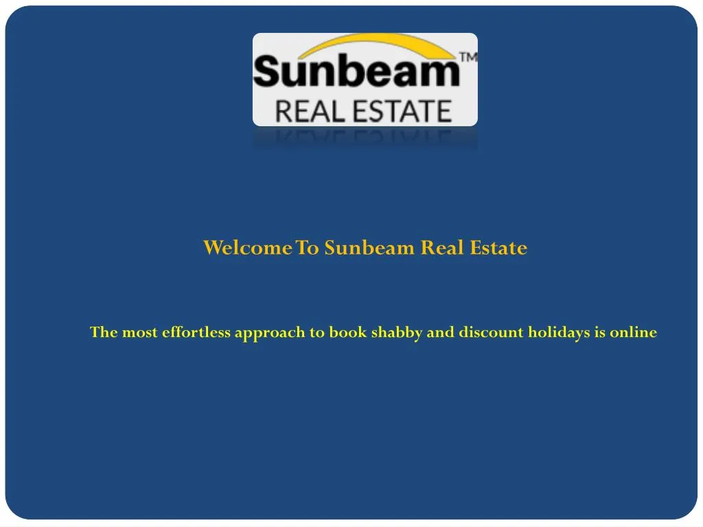 welcome to sunbeam real estate