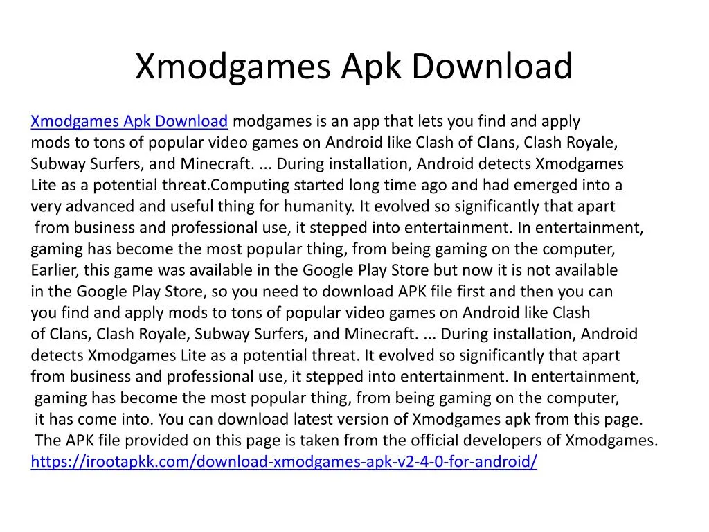 x modgames a pk download