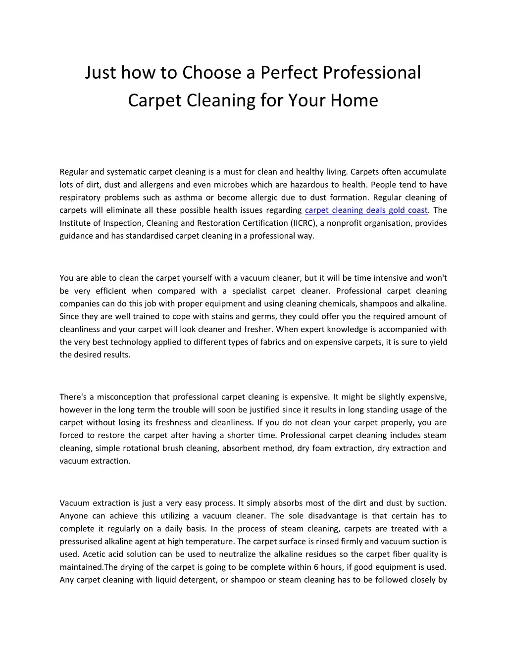 just how to choose a perfect professional carpet