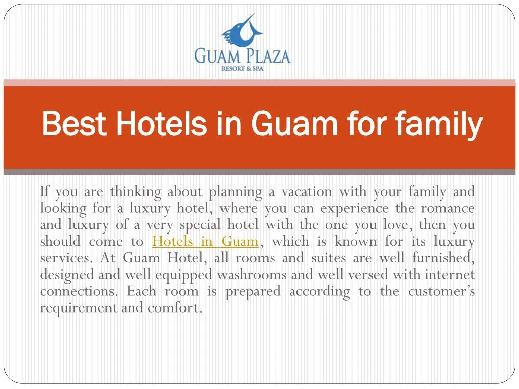 best hotels in guam for family