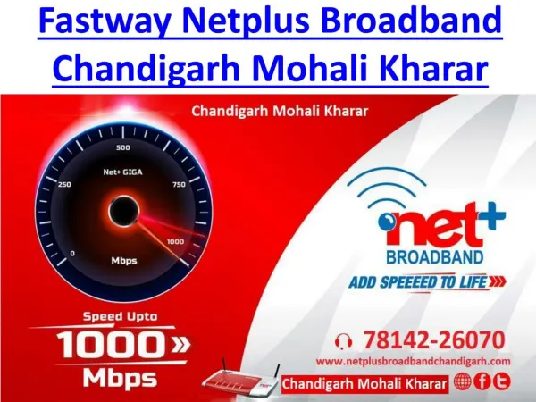 Fastway Netplus Broadband Services Chandigarh Mohali