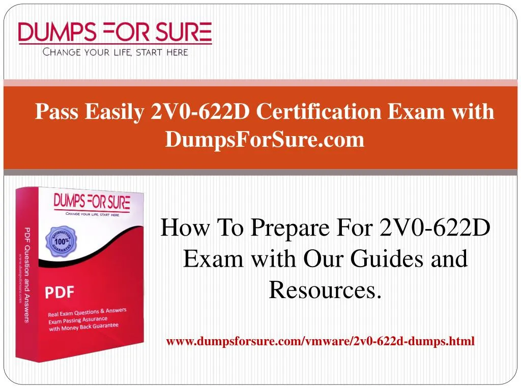 pass easily 2v0 622d certification exam with dumpsforsure com
