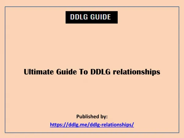Ultimate Guide To DDLG relationships
