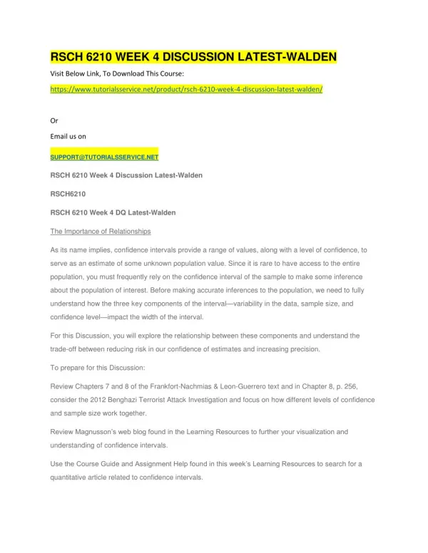 rsch 6210 week 4 discussion latest walden