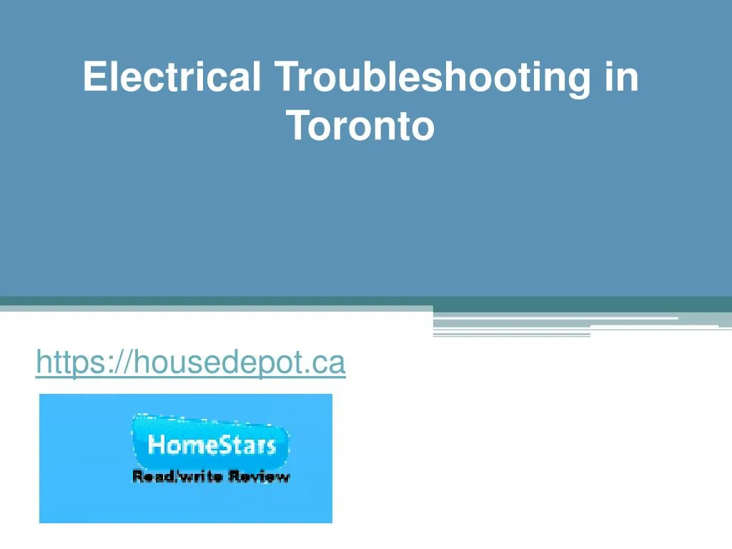 electrical troubleshooting in toronto