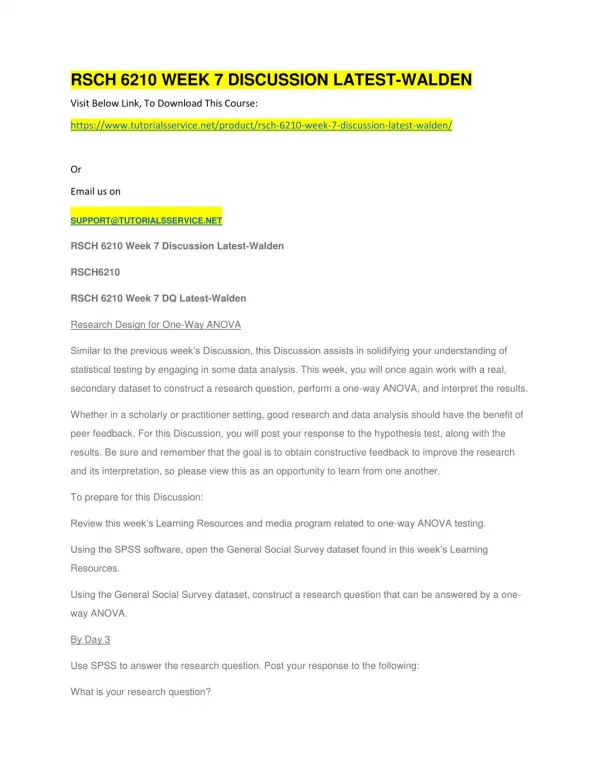 rsch 6210 week 7 discussion latest walden