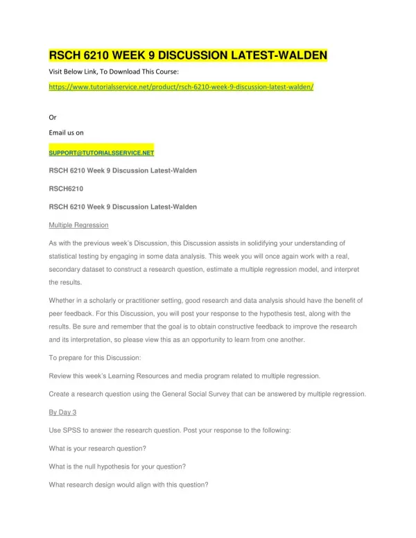 rsch 6210 week 9 discussion latest walden