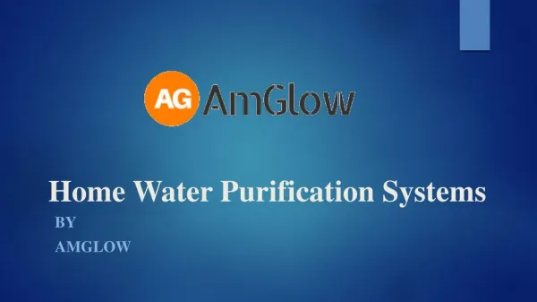 Home Water Purification Systems