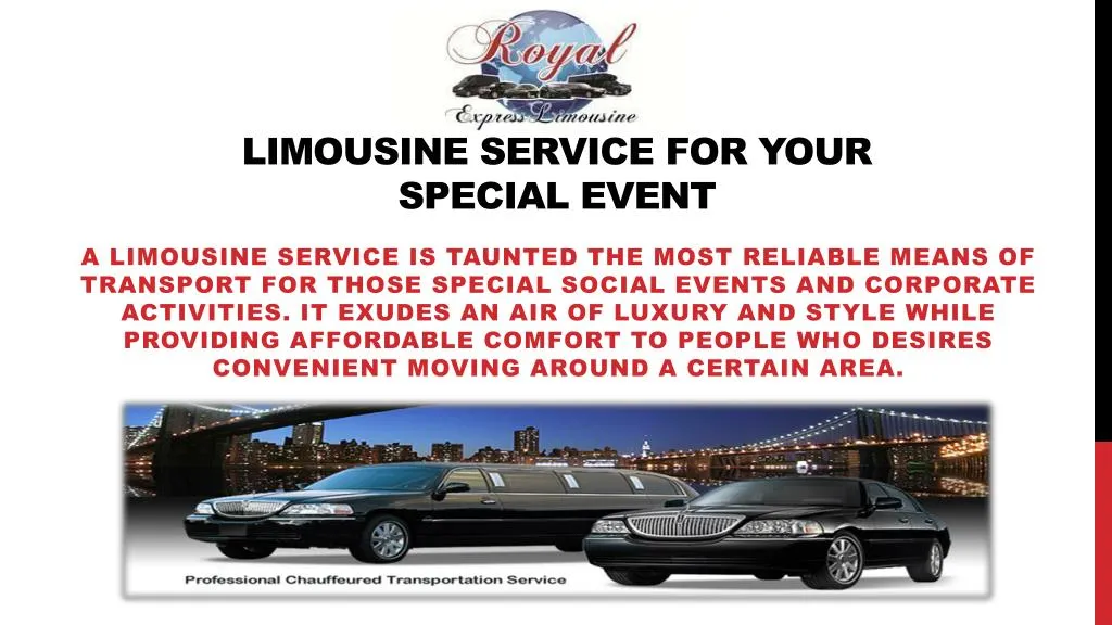 limousine service for your special event