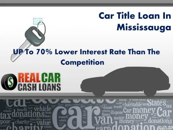 Bad Credit Car Loans Mississauga
