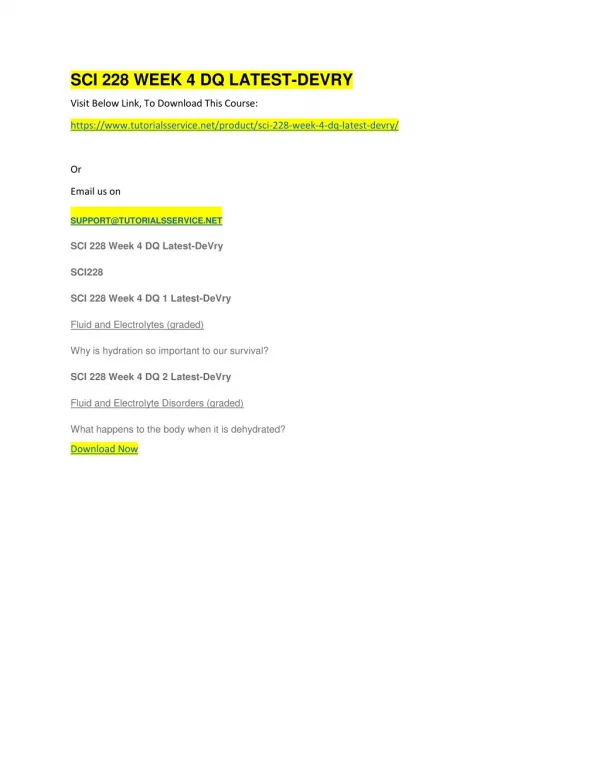 sci 228 week 4 dq latest devry