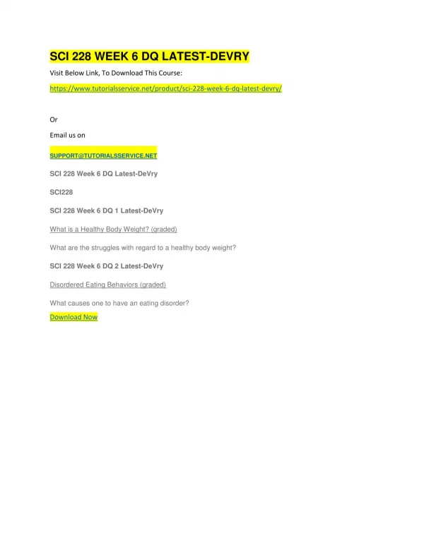 sci 228 week 6 dq latest devry