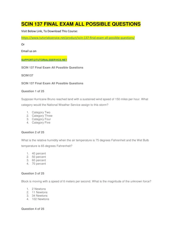 scin 137 final exam all possible questions