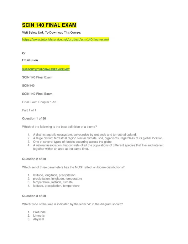 scin 140 final exam