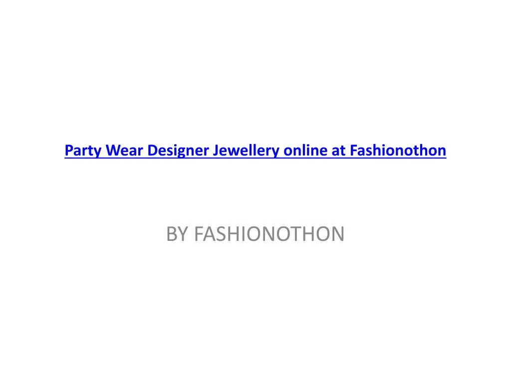 party wear designer jewellery online at fashionothon