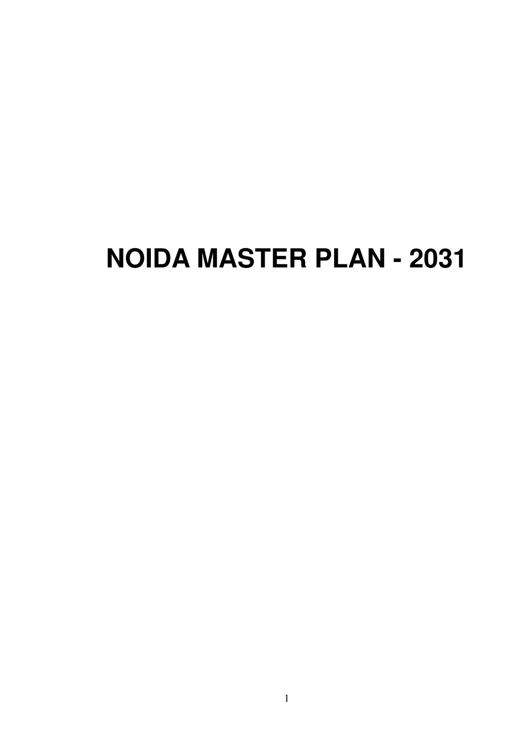 noida master plan 2031
