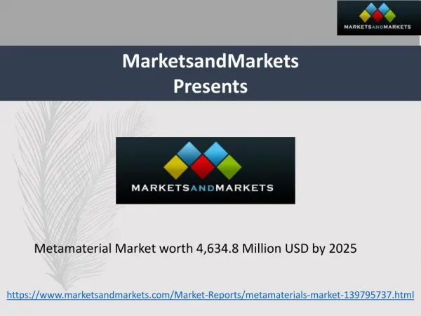 Metamaterial Market worth 4,634.8 Million USD by 2025