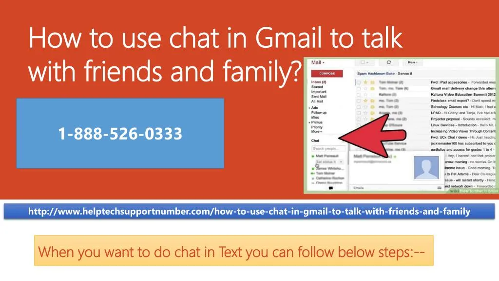 how to use chat in gmail to talk with friends and family