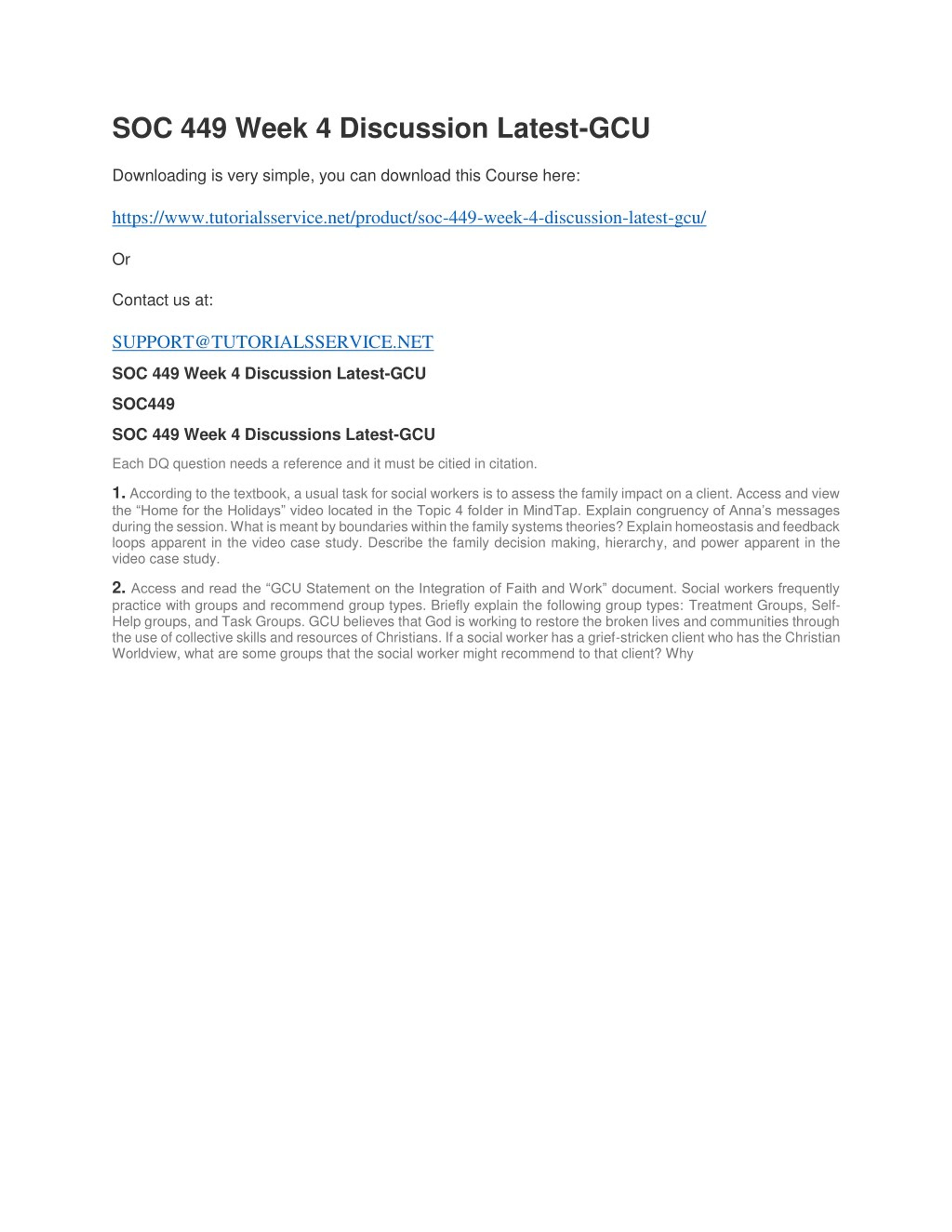 PPT - SOC 449 WEEK 4 DISCUSSION LATEST-GCU PowerPoint Presentation ...