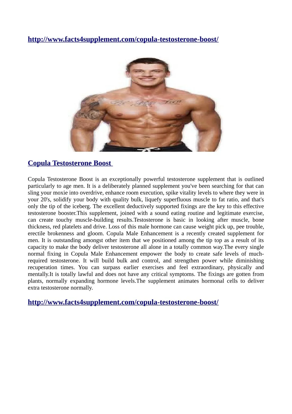 http www facts4supplement com copula testosterone