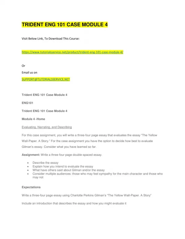 trident eng 101 case module 4